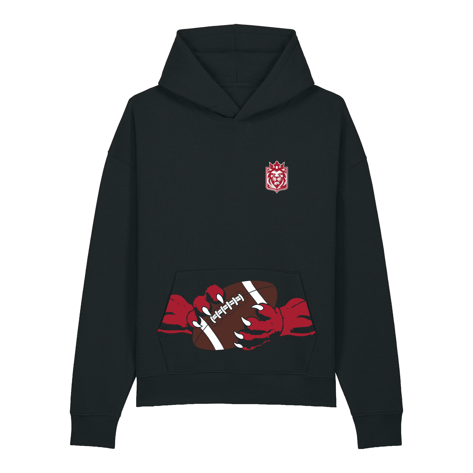 LIONS CLAW HOODIE - BLACK